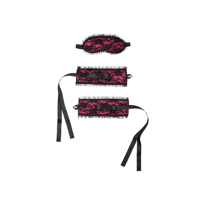 ensemble-de-bondage-avec-masque-pour-les-yeux-3-pièces-Noir-Rose-1
