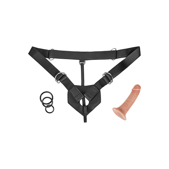 strap-on-harness-17-cm-7-onderdelen-Natuurlijk licht-Zwart-1