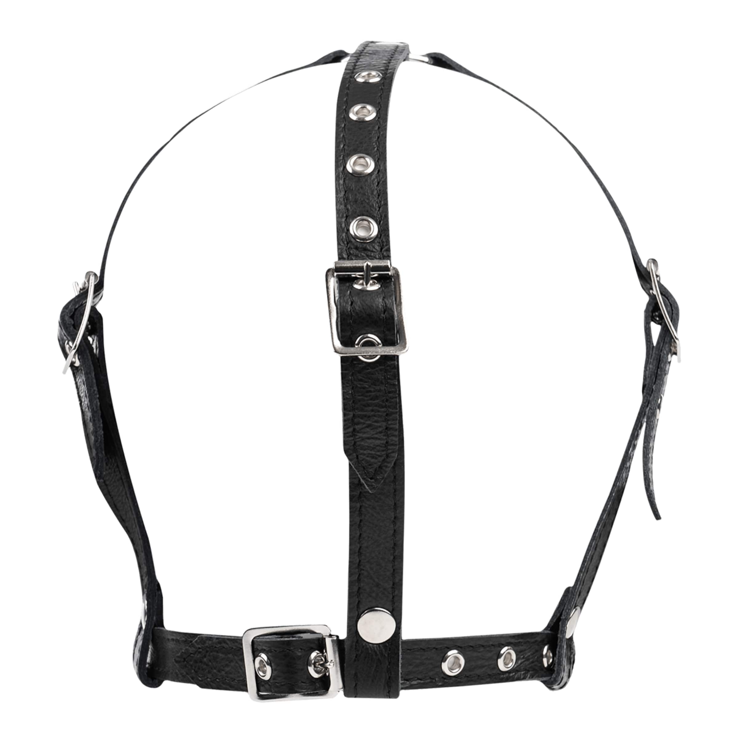 leren-muilkorf-met-riemen-Zwart-2