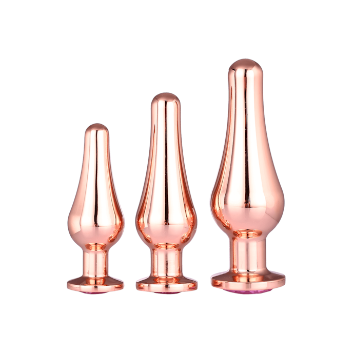 pleasure-plug-set-12-7-cm-Or rose-Rose-1