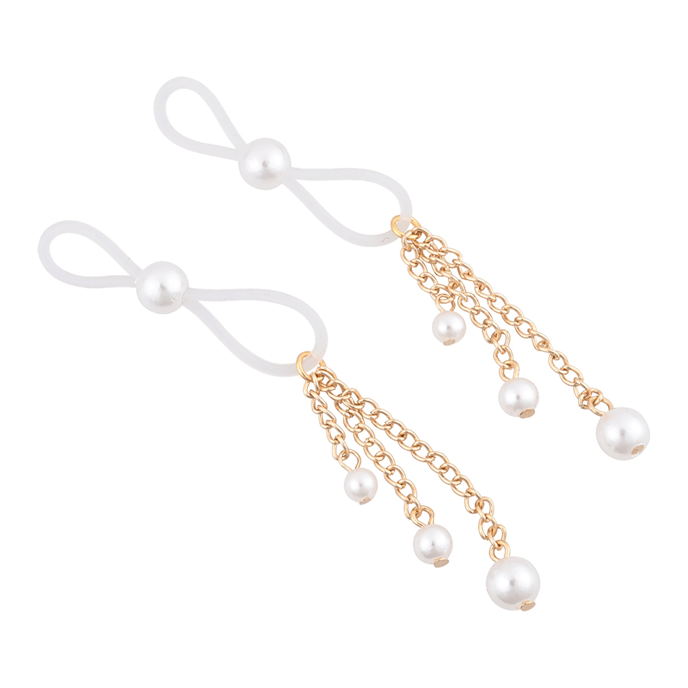sex-and-mischief---pearl-nipple-ties-Goud-Wit-2