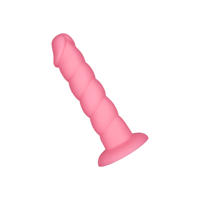 geribbelde-siliconen-dildo-20-cm-Roze-1