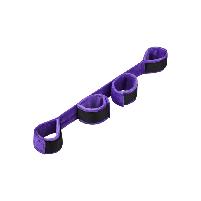 spreader-bar-with-4-cuffs-Lila-Schwarz-1