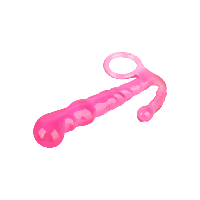 smalle-anaaldildo-met-golvende-structuur-12-cm-Pink-7