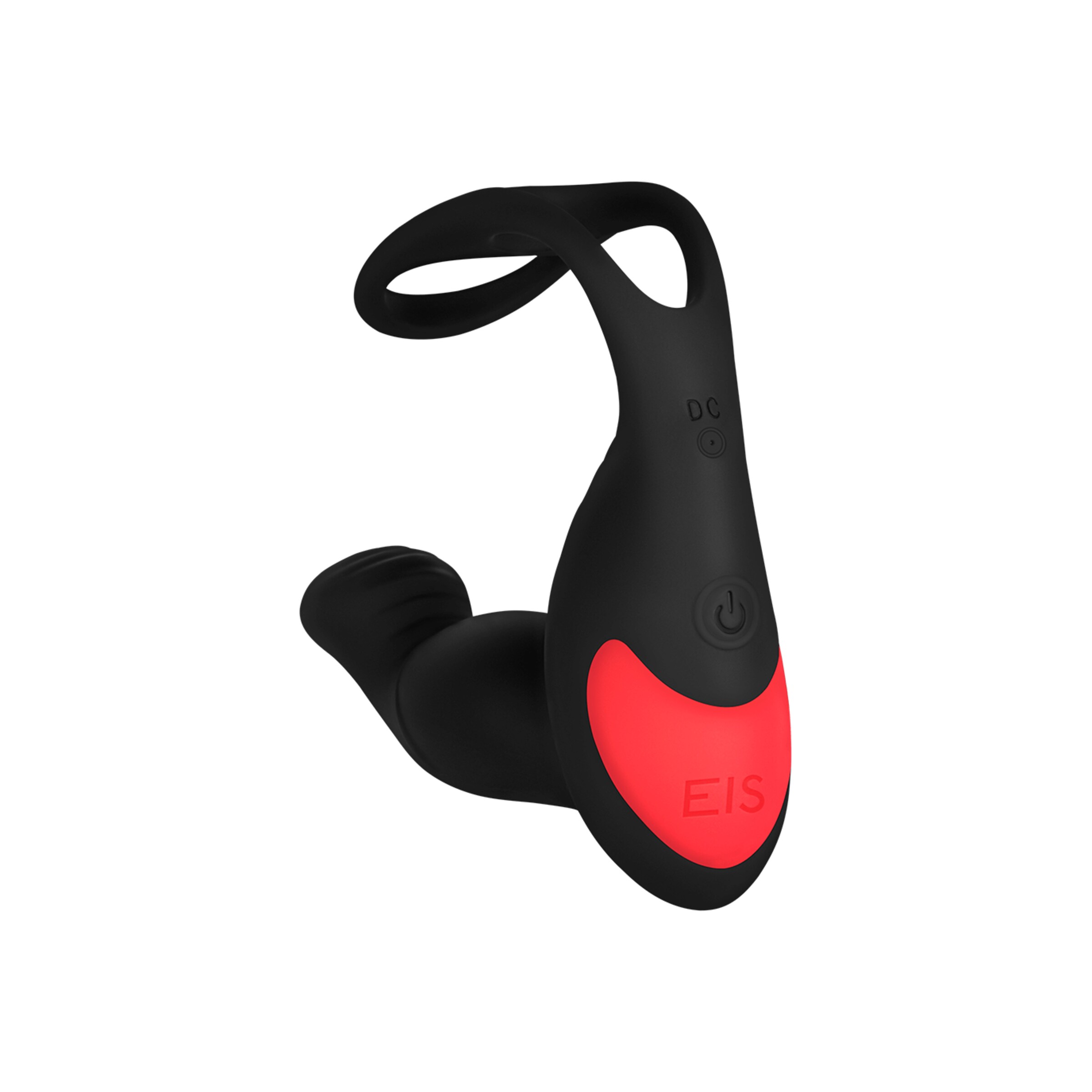 stimulateur-de-prostate-avec-anneau-pénien-16-5-cm-Noir-Rouge-6