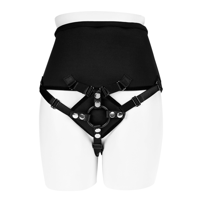 high-waisted-corset-strap-on-Zwart-3