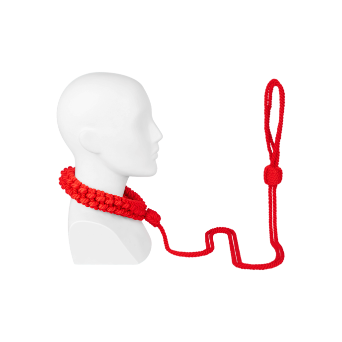 halsband-inclusief-riem-Rood-2