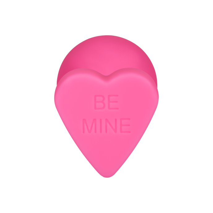 plug-anal-avec-message-espiègle-en-silicone-8-cm-Rose néon-6