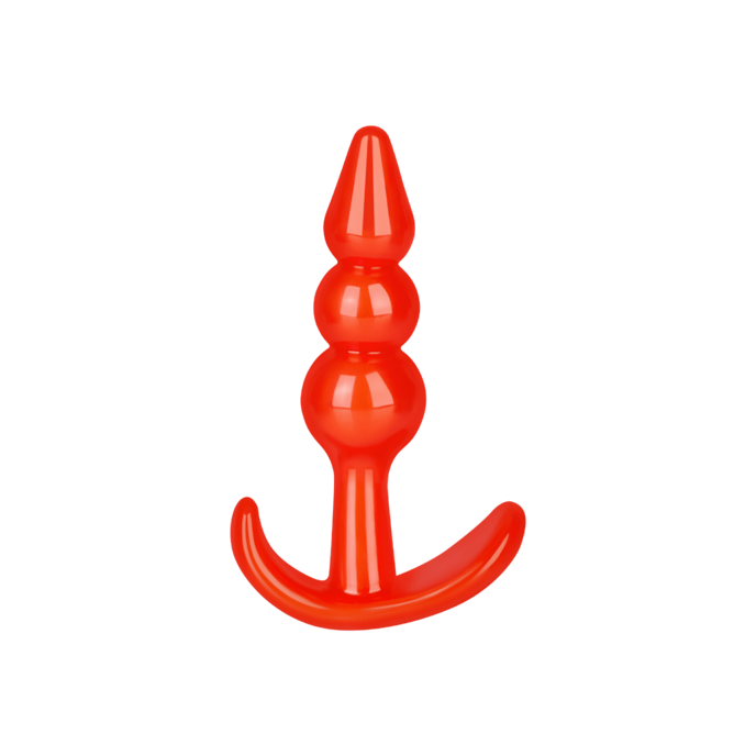gode-anal-avec-structure-à-boule-9-cm-Rouge-3