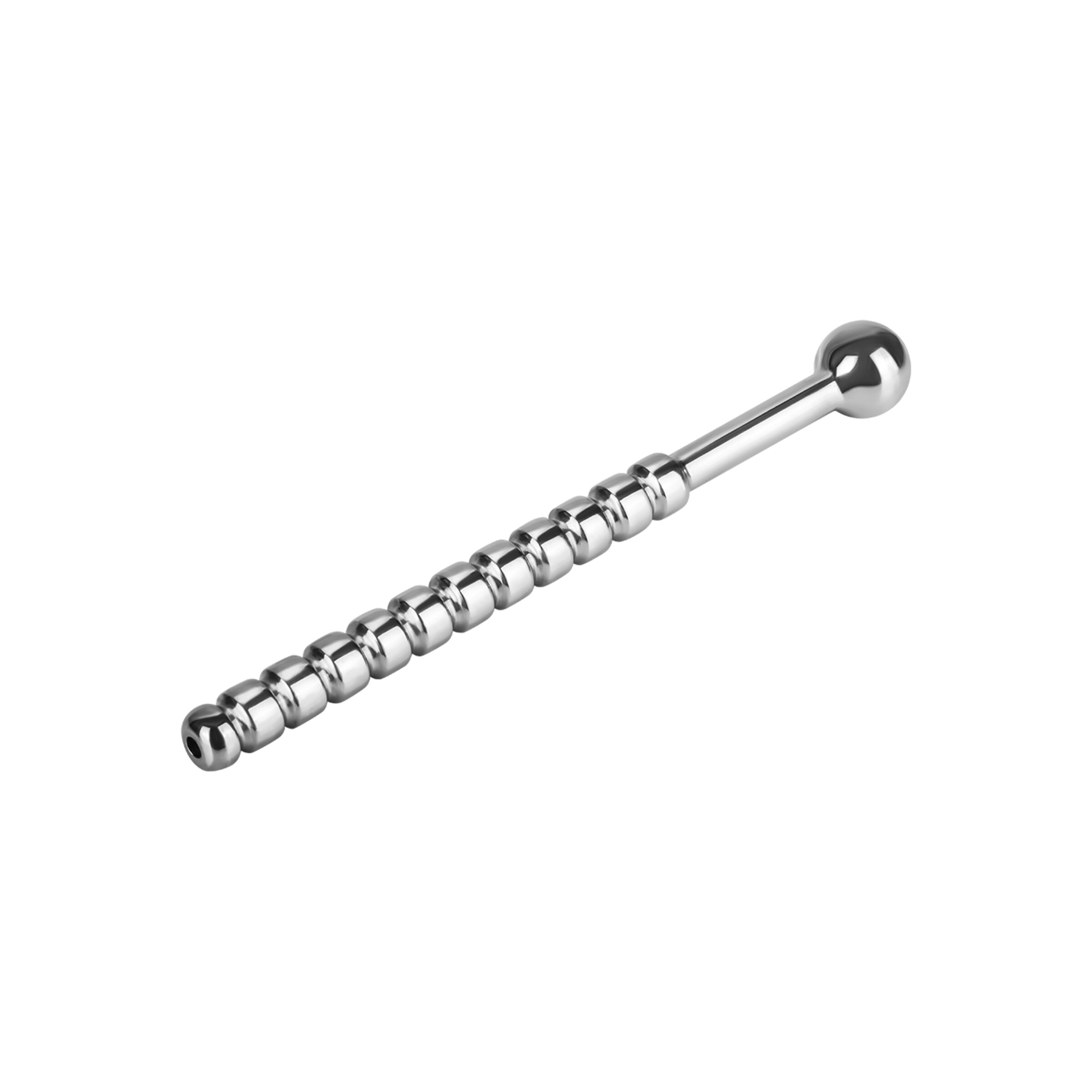 ribbed-urethral-plug-hollow-14-cm-Zilver-2