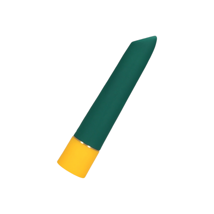 smooth-mini-vibrator-with-usb-charger-13-2-cm-Dunkelgrün-Gelb-1