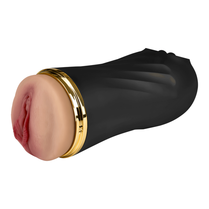 vaginamasturbator-met-vibratie-25-cm-Natuurlijk midden-Zwart-1