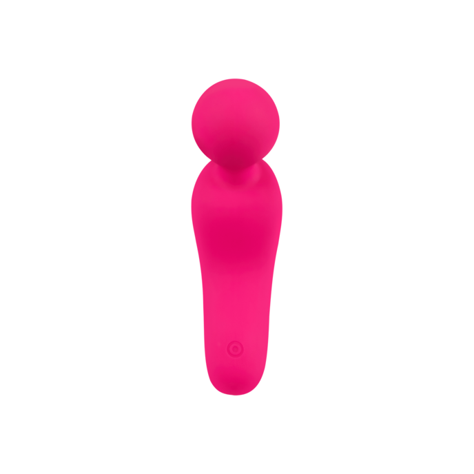 krachtige-mini-massager-siliconen-14-cm-Neonroze-Wit-5