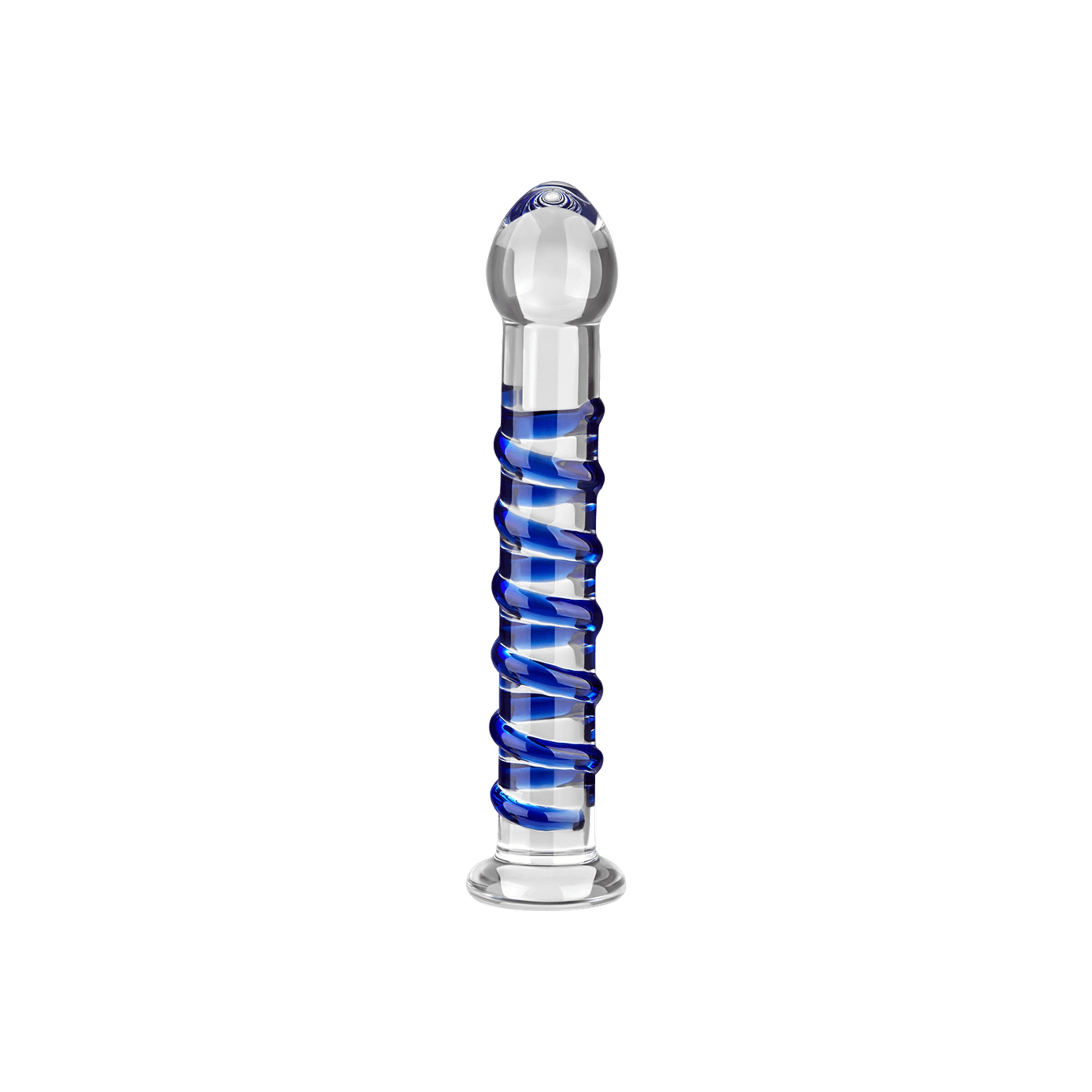gode-en-verre-à-structure-spirale-19-cm-Bleu-Transparent-3