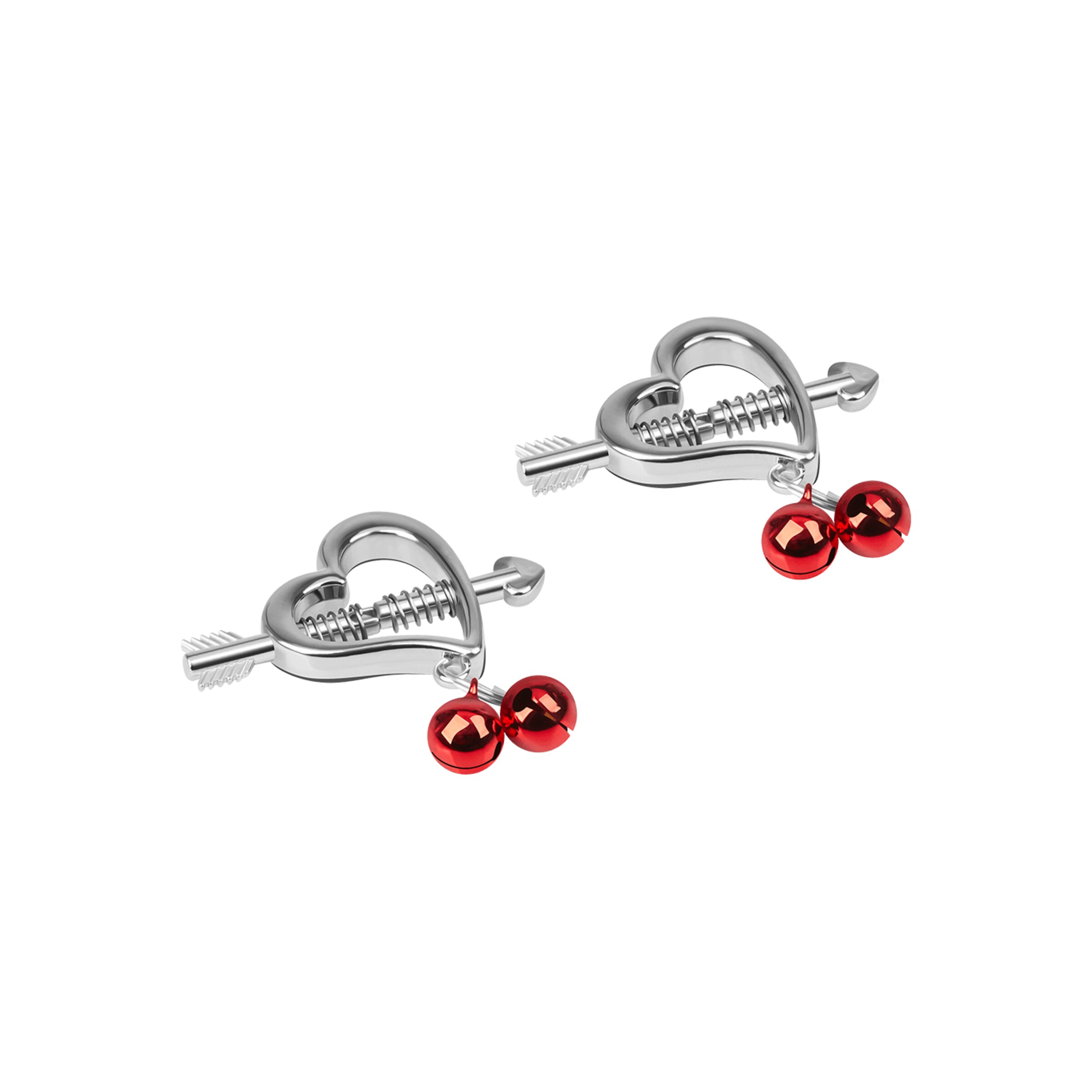 hartvormige-tepelklemmen-Rood-Zilver-3