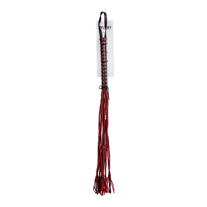 fouet-en-cuir-à-lanières-tressées-Noir-Rouge-4