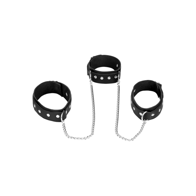 dij-nek-boeien-Zilver-Zwart-1