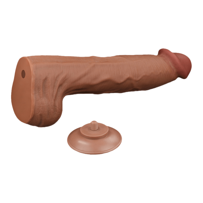 sliding-skin-dildo-36-cm-Brun naturel moyen-6