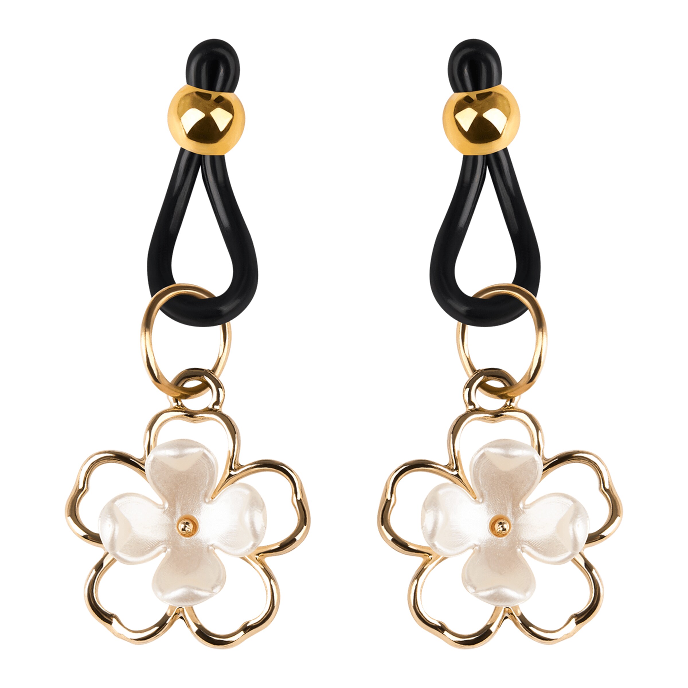 nippelklemmen-met-mooie-bloemenhangers-Goud-Wit-Zwart-2
