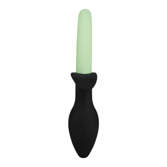siliconen-anaalplug-met-staart-28-cm-Neongroen-Zwart-2