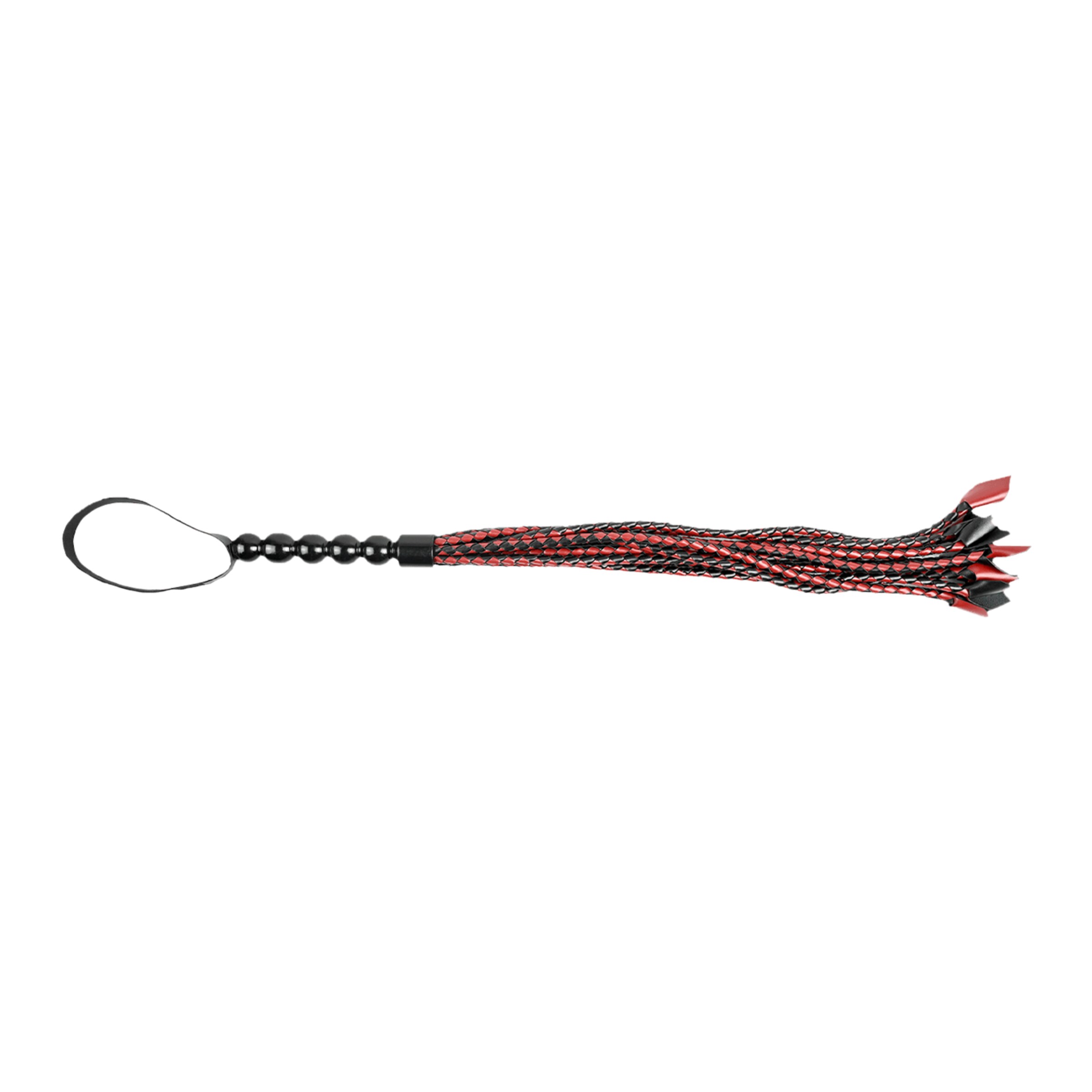 saffron---braided-flogger-Rood-Zwart-2