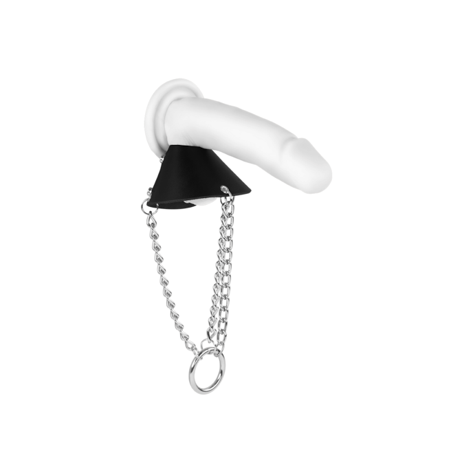 parachute-pour-testicules-avec-chaîne-et-anneau-Argent-Noir-4