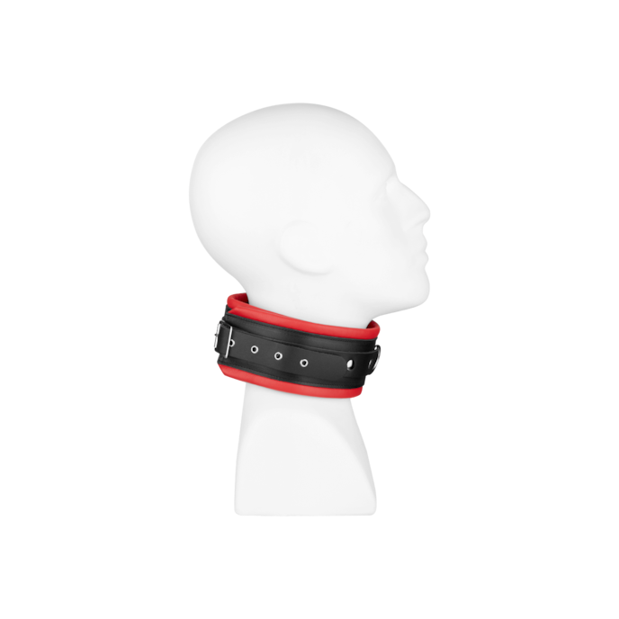 gewatteerde-halsband-m/l-Rood-Zwart-2