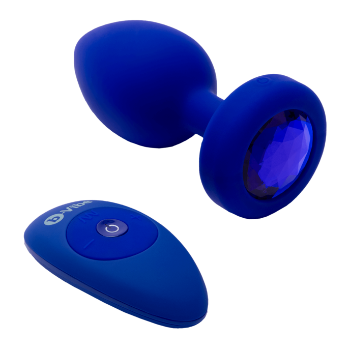vibrating-jewel-plug---l/xl-11-5-cm-Bleu-1
