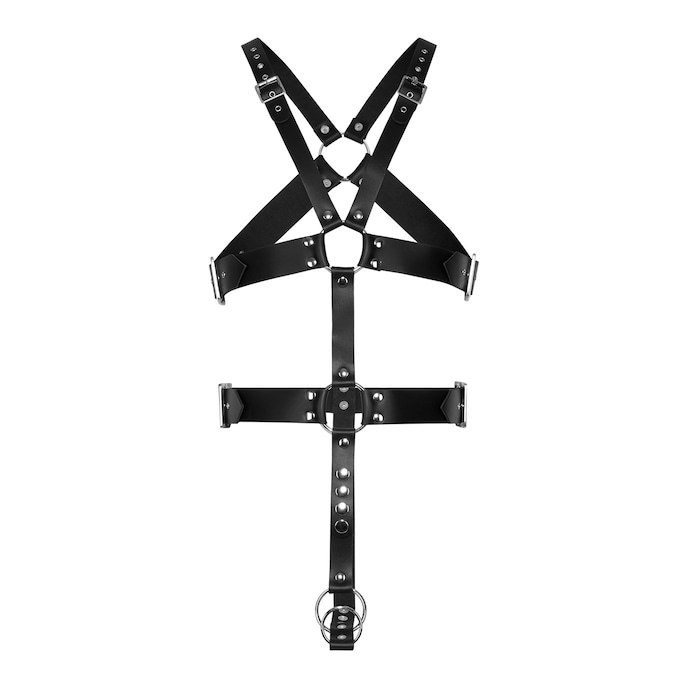 harnais-avec-anneau-pour-pénis-et-testicules-Noir-1