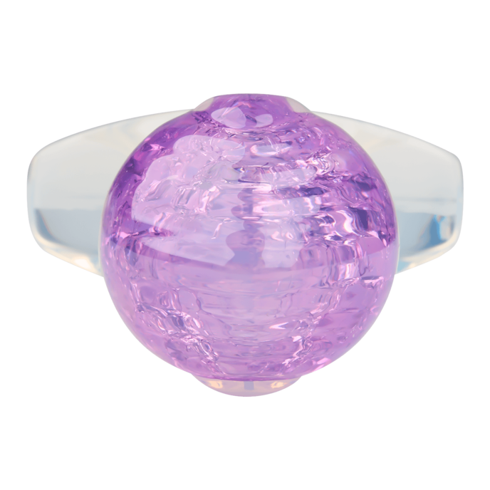 schimmernder-analplug-aus-silikon;-8-5-cm-Lila-Transparent-2