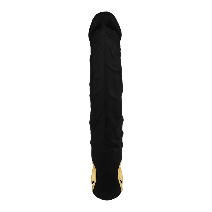 elegante-natuurlijke-vibrator-van-siliconen-22-cm-Goud-Zwart-3