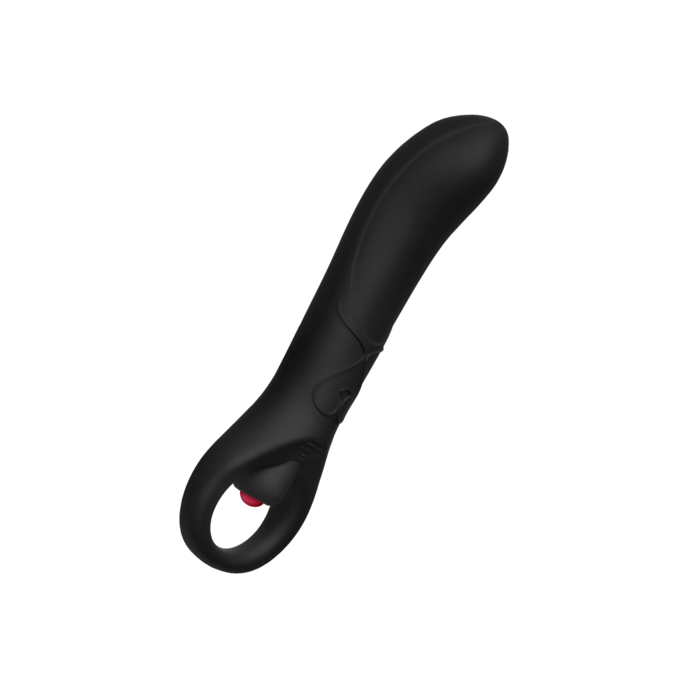 vibromasseur-point-g-en-silicone-avec-anneau-de-maintien-Noir-1