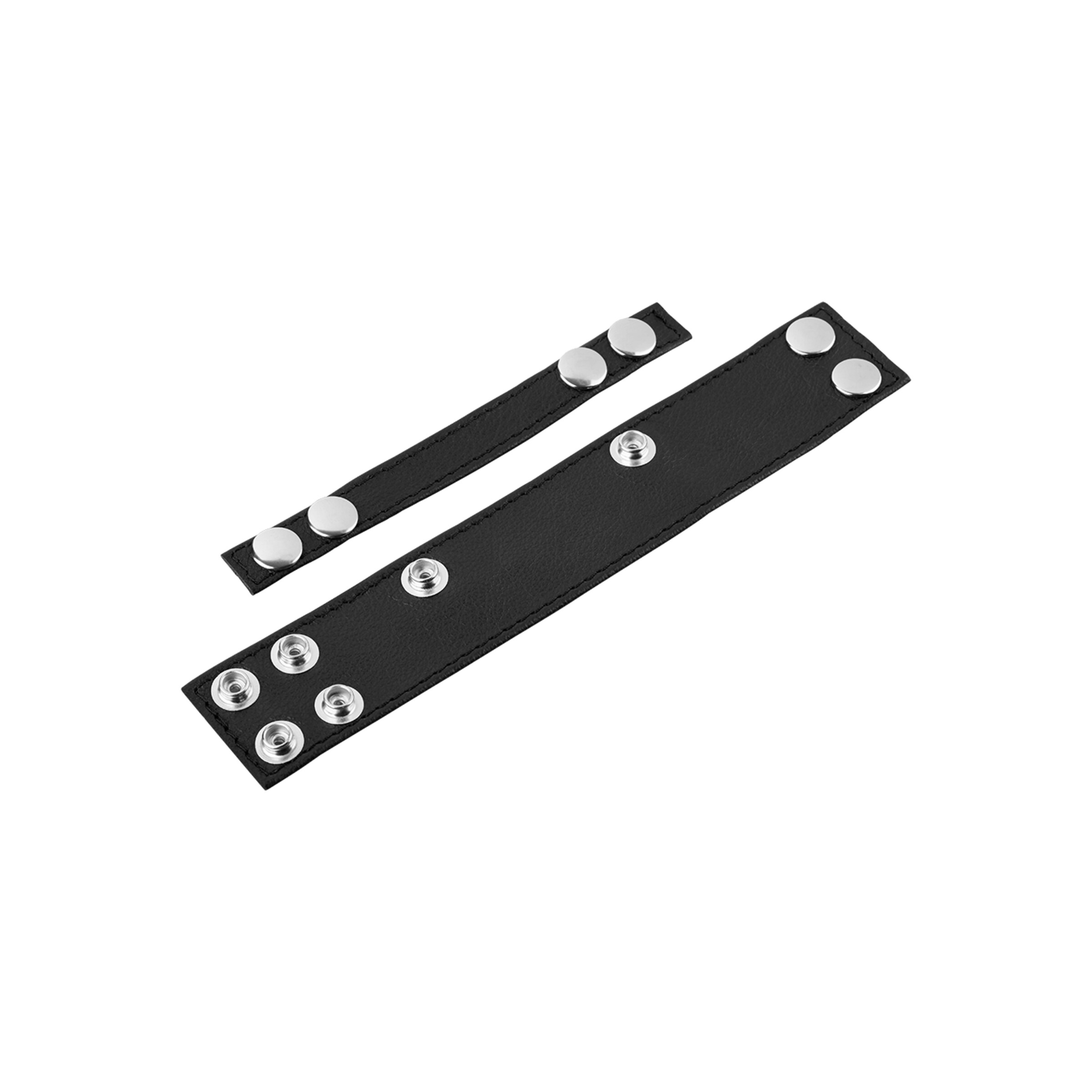 gaine-luxueuse-en-cuir-pour-pénis-Argent-Noir-4