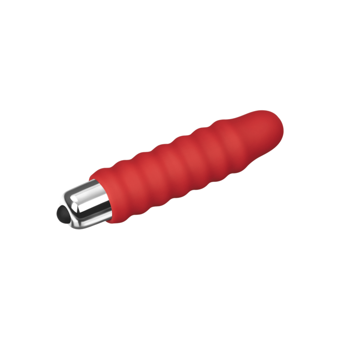 minivibromasseur-nervuré-en-silicone-10-cm-Argent-Bordeaux-3