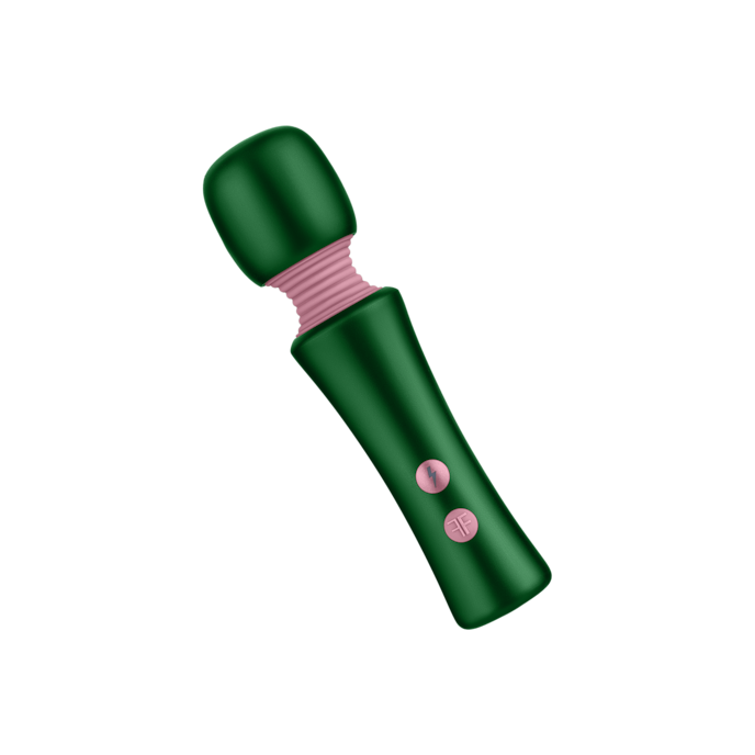 bougie-wand-14-5-cm-Or rose-Vert-1