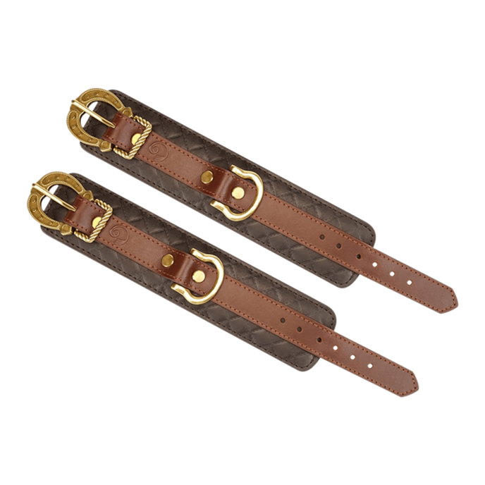 handboeien-van-rijleer-Braun-Goud-Schwarz-3