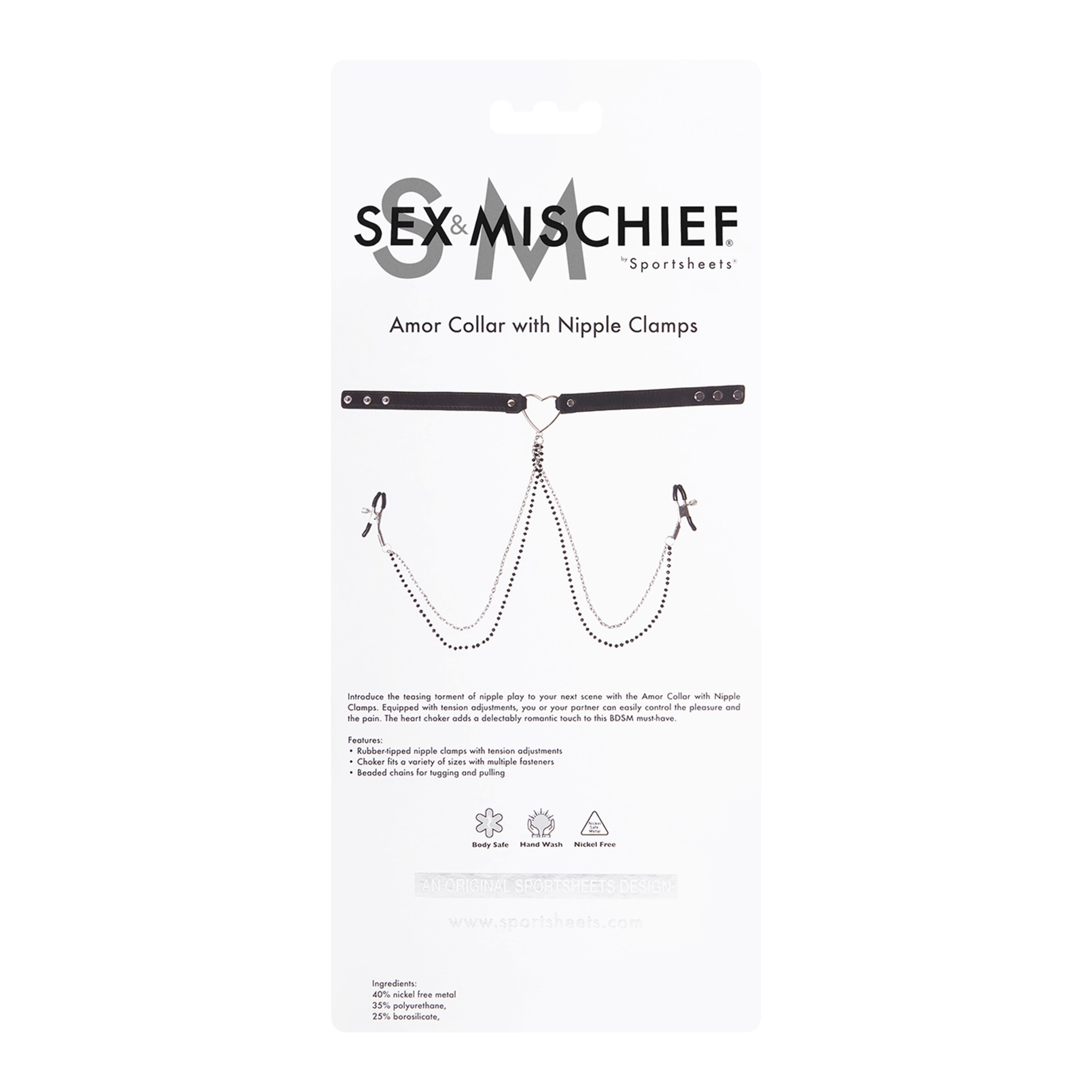 sex-&-mischief---amor-collar-with-nipple-clamps-Noir-2