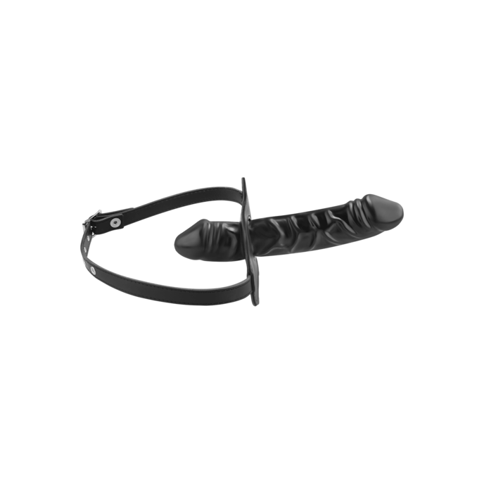 gag-met-dubbele-dildo-Schwarz-4