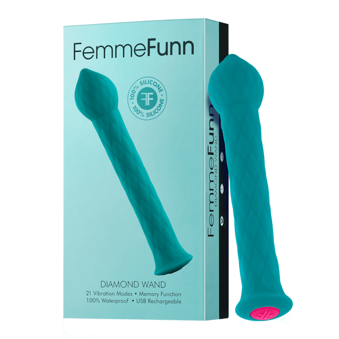 femmefunn---diamond-wand-17-cm-Türkis-4