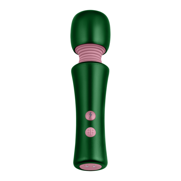 bougie-wand-14-5-cm-Or rose-Vert-2