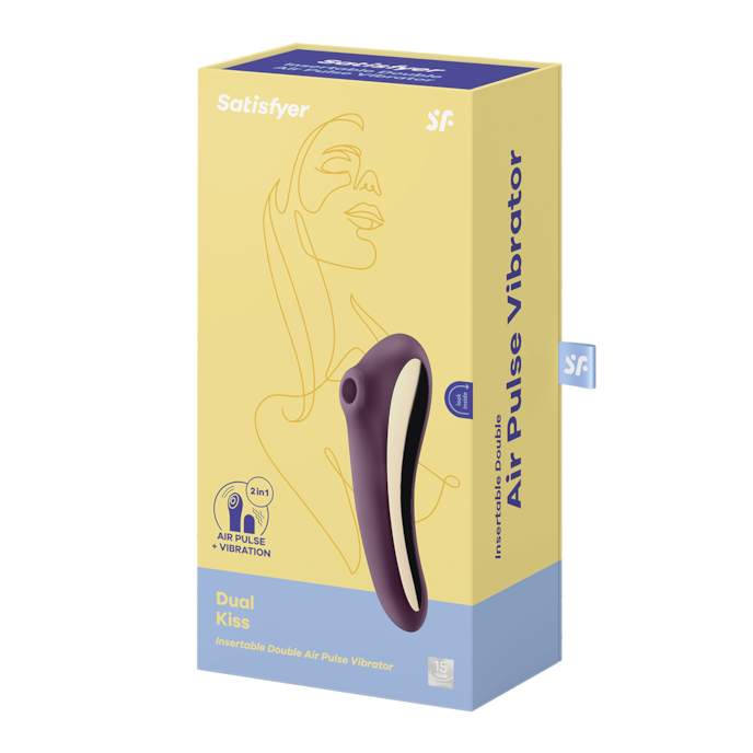 satisfyer-dual-kiss-vibromasseur-2-en-1-+-jouet-à-ondes-de-pression-Bordeaux-2