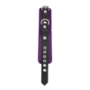 leder-handschellen-mit-kette-Lila-Schwarz-Silber-7