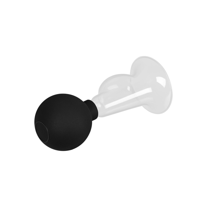 tire-lait-avec-pompe-en-forme-de-ballon-2-pièces-Noir-Transparent-4