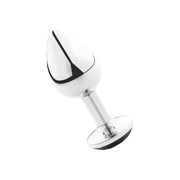 gode-anal-avec-cristal-7-5-cm-Argent-Noir-1