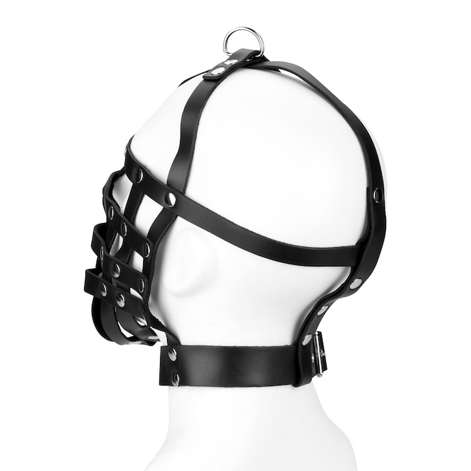 masque-lanière-en-cuir-avec-suspension-Noir-3