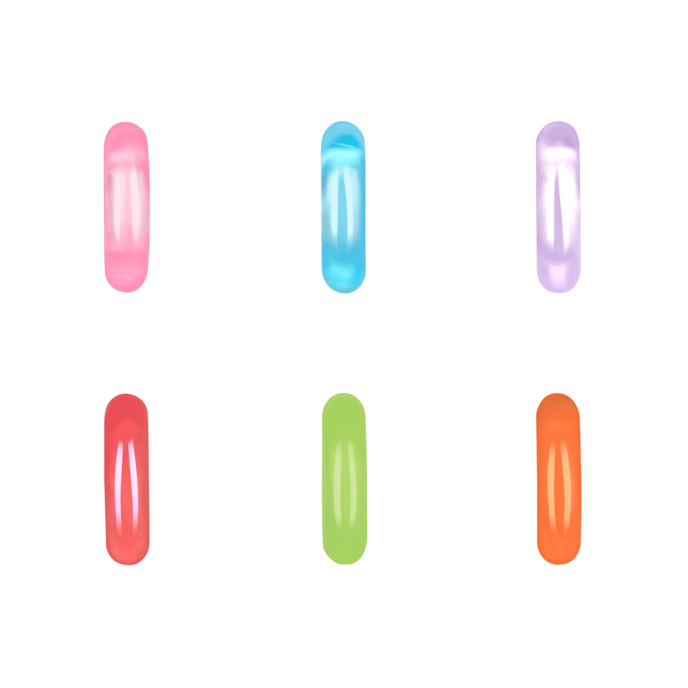 king-of-the-ring-6-pièces-1-6---3-6-cm-Bleu-Orange-Rose-Rouge-Vert-Violet-2