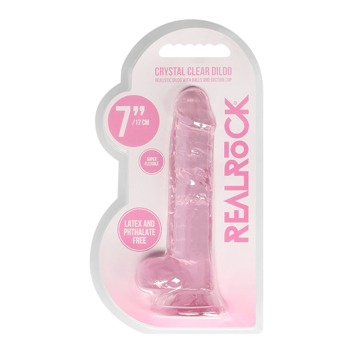 crystal-clear---dildo-with-balls-19-cm-Roze-4