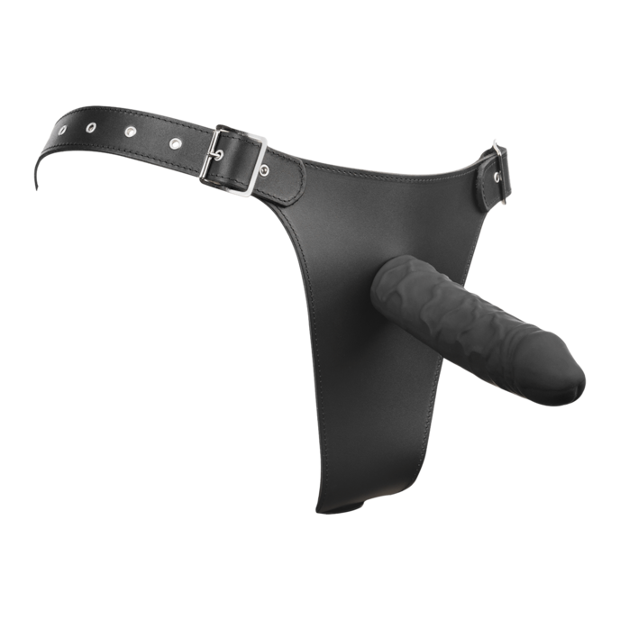 strap-on-slip-met-dubbele-dildo-Schwarz-1