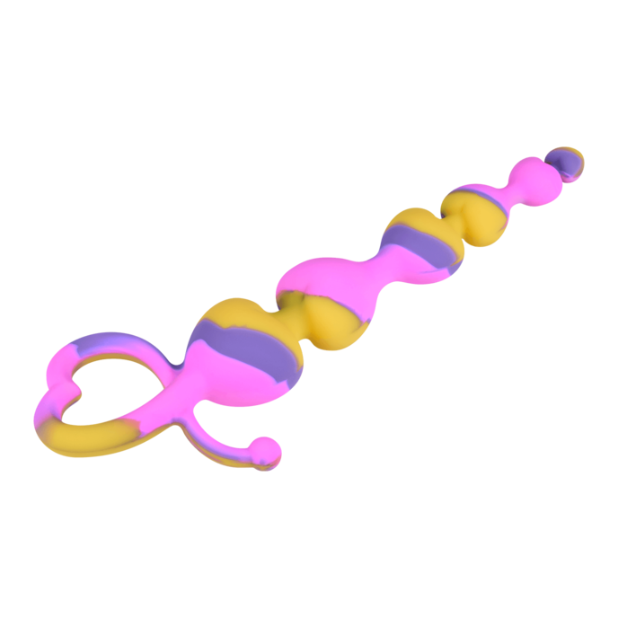 hartvormige-anale-ketting-van-siliconen-18-cm-Geel-Paars-Pink-6