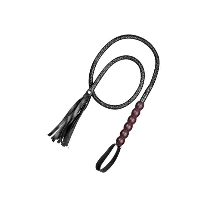 fouet-avec-poignée-en-boule-Brun-Noir-1